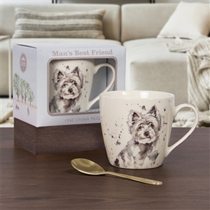 DUE END OF FEB Mans Best Friend Westie Mug