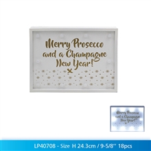 Merry Prosecco LED Sign