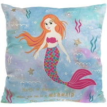 Fabric Mermaid Cushion 38cm