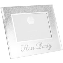 Silver Glitter Hen Party Frame