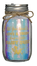 REDUCED Fairy LED Jar 18cm