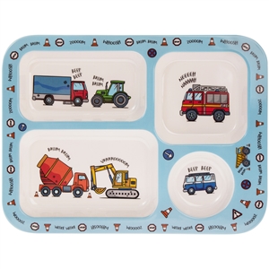 Little Stars Vehicle Plastic Food Tray