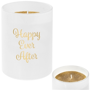 Desire Happy Ever After Gold Glitter Candle