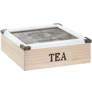 Home Sweet Home Wooden Tea Storage Box