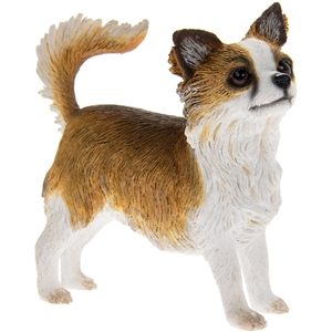 Longhaired Chihuahua Dog Figurine 9cm