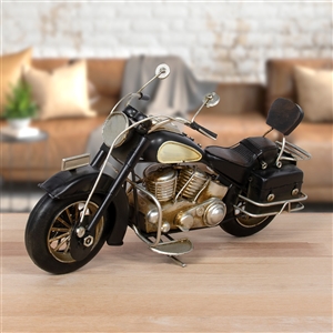 Vintage Tin Motorbike Black