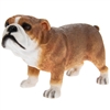 Standing Tan And White Bull Dog Ornament