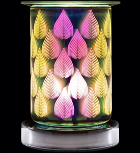 Desire Tube Shaped Glass 3D Aroma Lamp - Flames