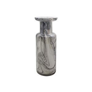 Vicenza Glass Vase with a Marble Design (Small)
