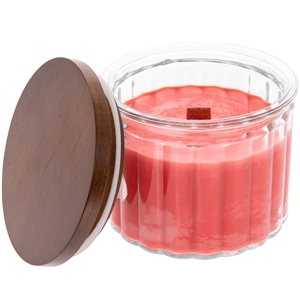 Wooden Wick Glass Cinnamon Candle (Large)