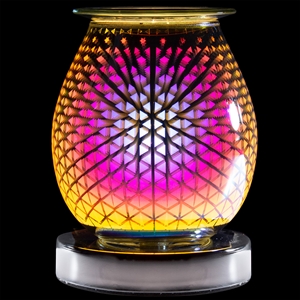 Desire Round Aroma Lamp - Triangles