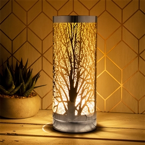 Amber And Silver Aroma Lamp 26cm