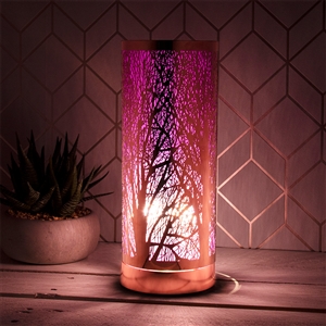 Lilac And Rosegold Aroma Lamp 26cm