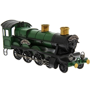 Vintage Metal Green Train