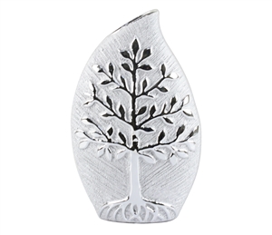 Silver Decorative Vase With a Wonderful Tree Design
