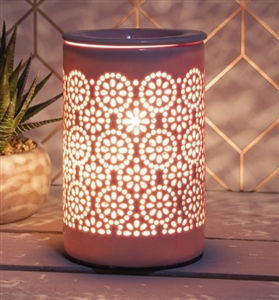 Ceramic Pottery Aroma Lamp - Blush Pink
