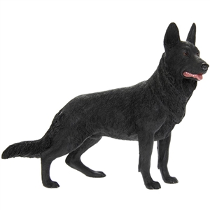 Black German Shepherd Dog Ornament 20cm
