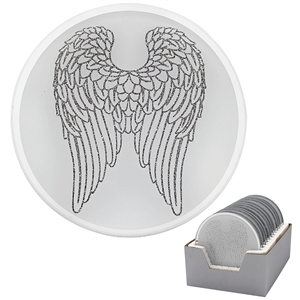 Angel Wing Candle Plate 10cm