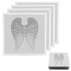 Set Of 4 Angel Wing Coasters