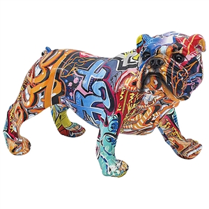 Graffiti Bulldog Ornament