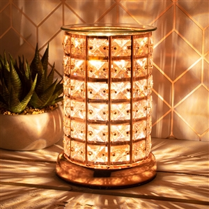Crystal Touch Sensitive Aroma Lamp Rose Gold