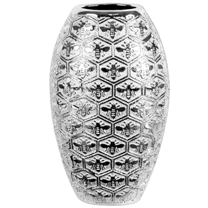 Silver Art Bees Vase