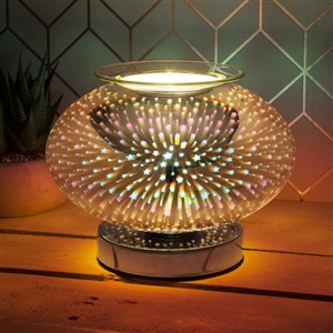 Touch Sensitive Wide Glass Aroma Lamp - Starburst