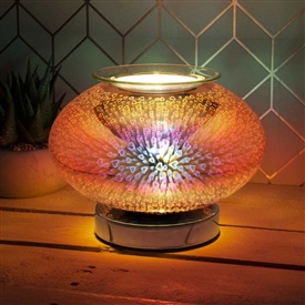 25W Touch Sensitive Wide Glass Aroma Lamp - Hearts