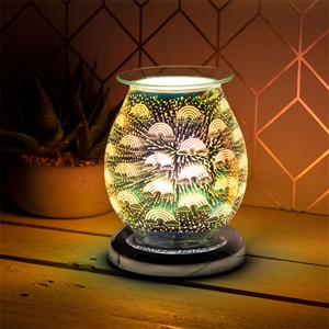 Touch Sensitive Round Aroma Lamp - Rainbow