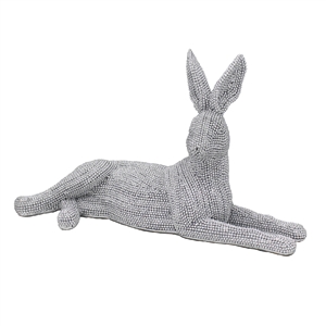 Silver Art Hare Lying 28cm