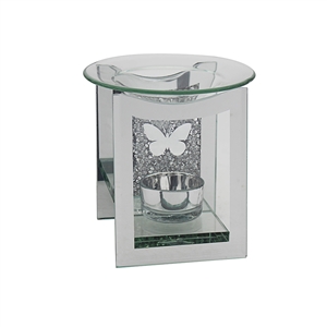 Mirror Crystal Oil Burner Butterfly