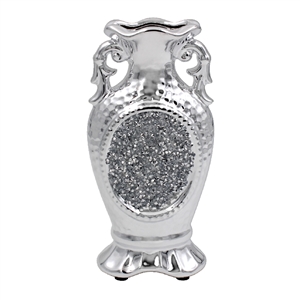 Silver Sparkle Vase 20cm