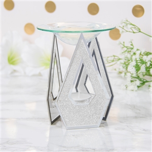 White Glitter Diamond Oil/Wax Warmer