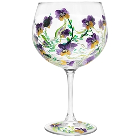 Pansies Glass 21cm