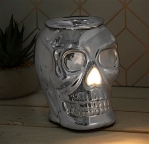 Silver Skull Aroma Lamp