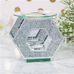 Mirror Crystal Hexagon Oil/Wax Warmer