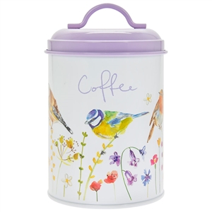 Garden Birds Coffee Canister 19cm