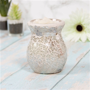 Mosaic Wax/Oil Warmer Pearl 11cm