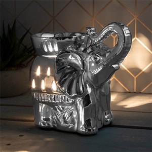 Silver Elephant Aroma Lamp