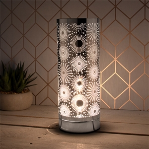 Sparkle Touch Sensitive Aroma Lamp ï¿½ Silver 24cm