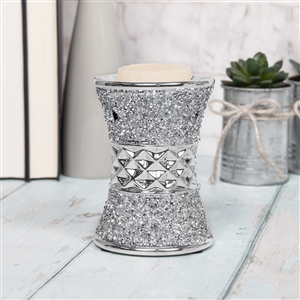 Silver Sparkle Wax/Oil Warmer