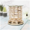 DUE MAY Glass Crystal Oil/Wax Warmer Gold