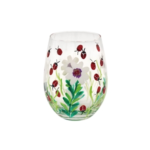 Ladybirds Stemless Glass 12cm