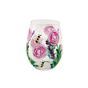 Bees Stemless Glass 12cm