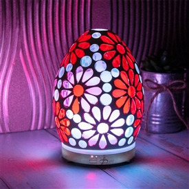 Pink Flower Mosaic Egg Humidifier 18.5cm