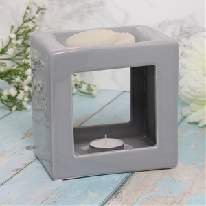 Cubic Ceramic Oil Burner / Wax Melter 14cm