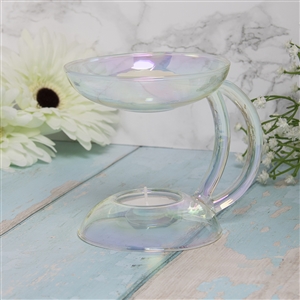 Standing Clear Lustre Oil Burner / Wax Melter 13cm