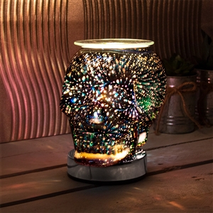 Touch Sensitive Aroma Lamp - Black Skull Firework