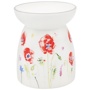 Ceramic Poppy Wax/Oil Warmer