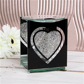 Black Mirror Heart Wax/Oil Warmer